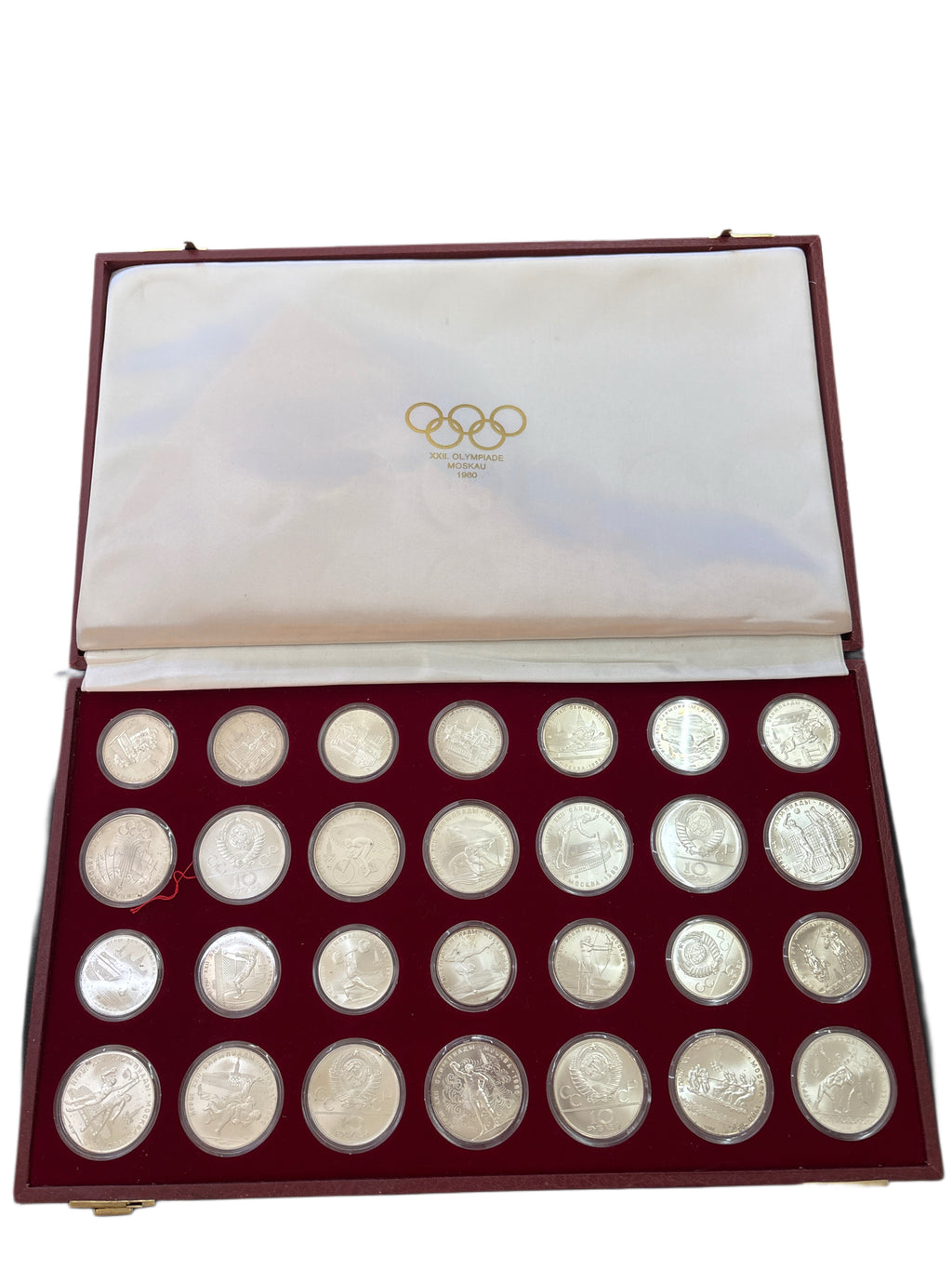 COLLEZIONE OLIMPIADI MOSCA DEL 1980 IN ARGENTO