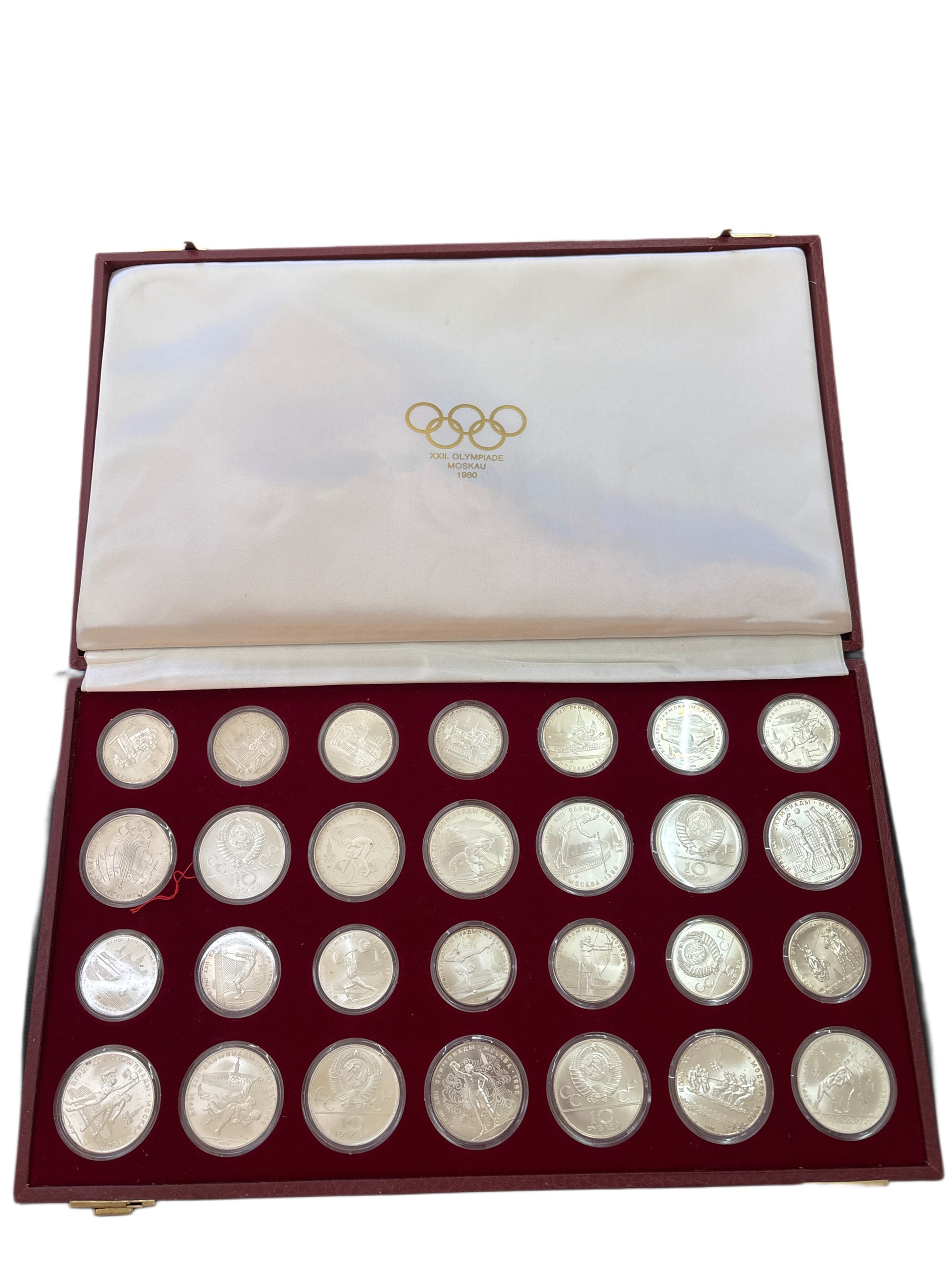 COLLEZIONE OLIMPIADI MOSCA DEL 1980 IN ARGENTO