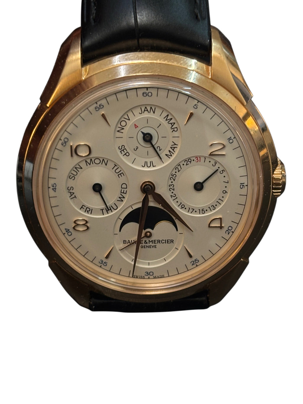 Baume & Mercier Clifton FULL SET, PERPETUAL CALENDAR, NOS 2017, 18kt GOLD - SPECIAL