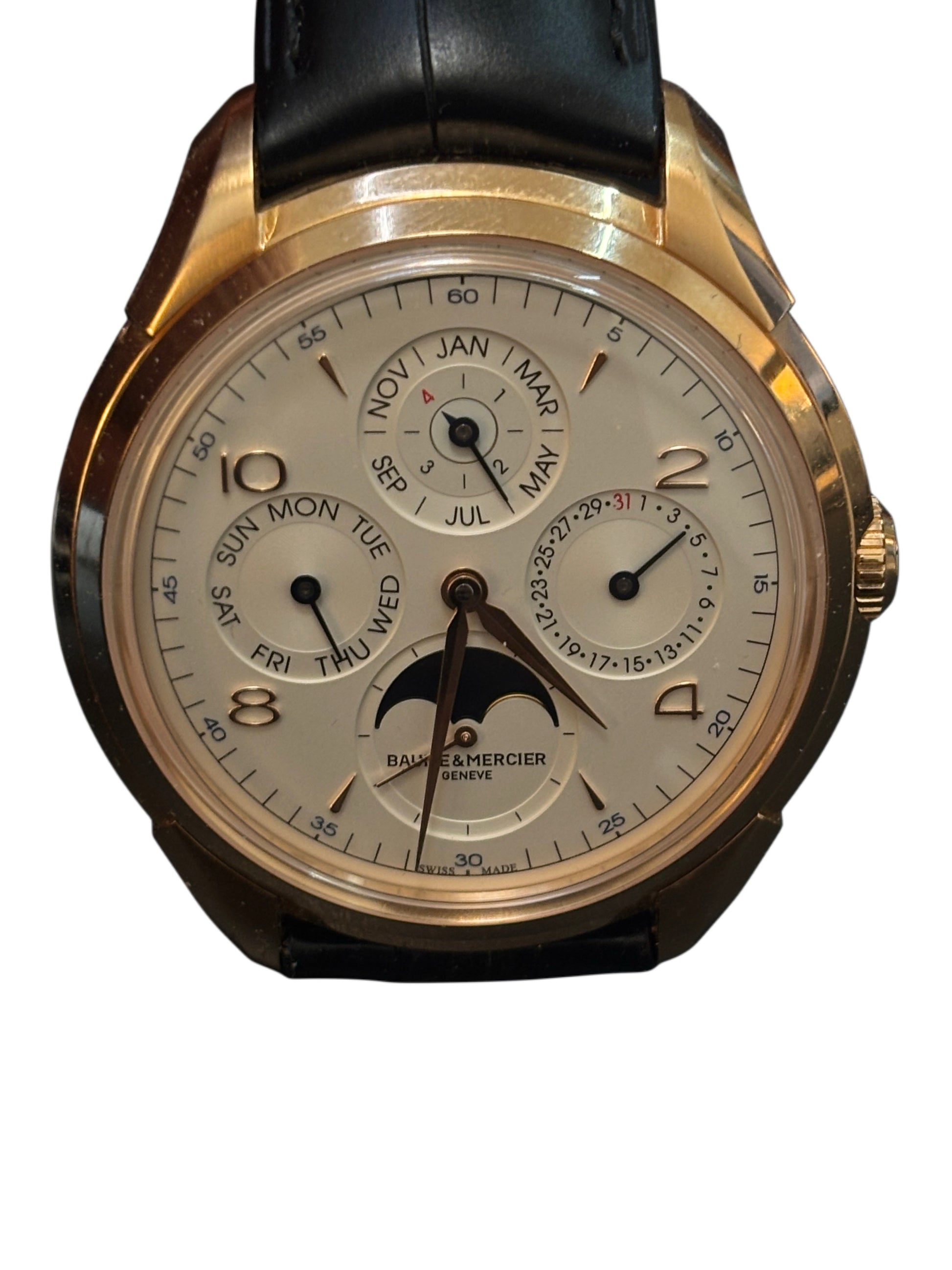Baume & Mercier Clifton FULL SET, PERPETUAL CALENDAR, NOS 2017, 18kt GOLD - SPECIAL