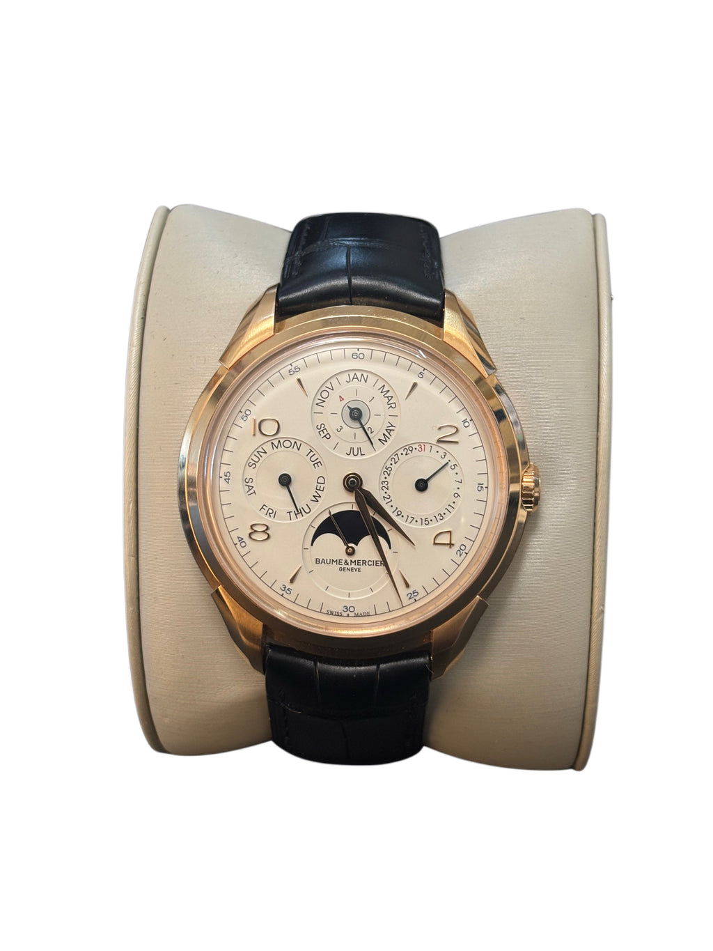 Baume & Mercier Clifton FULL SET, PERPETUAL CALENDAR, NOS 2017, 18kt GOLD - SPECIAL
