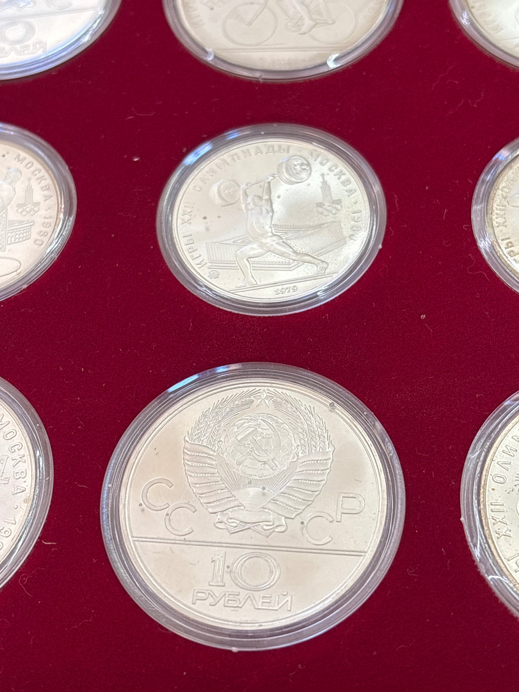 COLLEZIONE OLIMPIADI MOSCA DEL 1980 IN ARGENTO