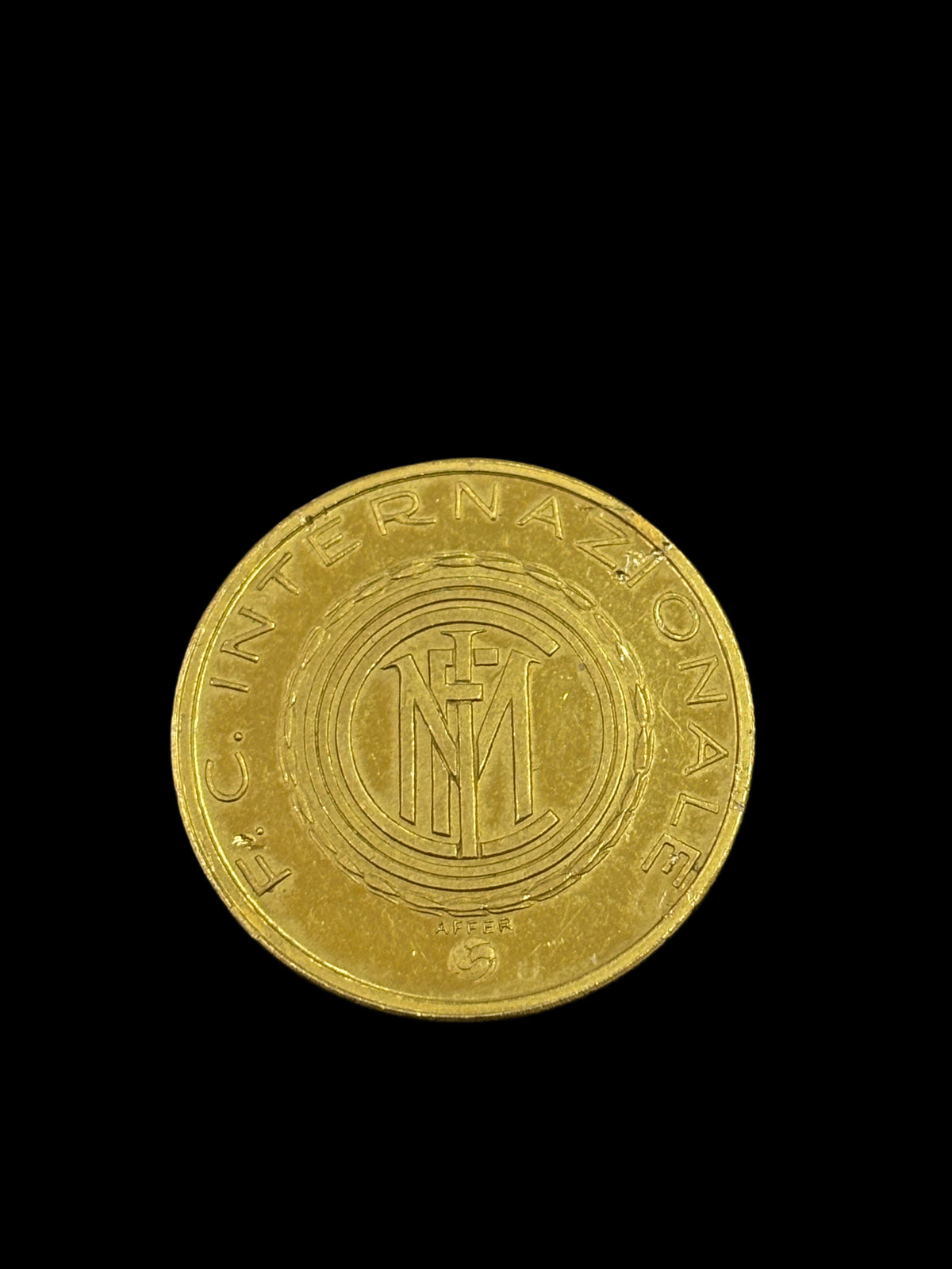 INTER FC rare coin Champions of Italy 10 GR GOLD 0.900