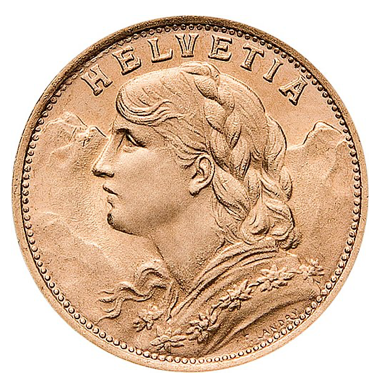 Vreneli Gold 20 francs
