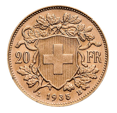 Vreneli Gold 20 francs